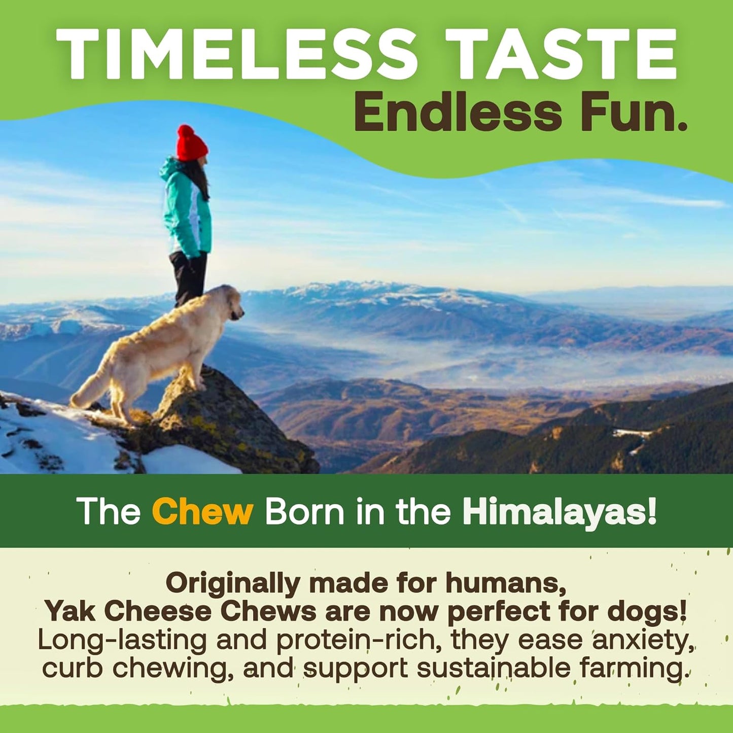 Gold yak cheese dog chews for small breeds